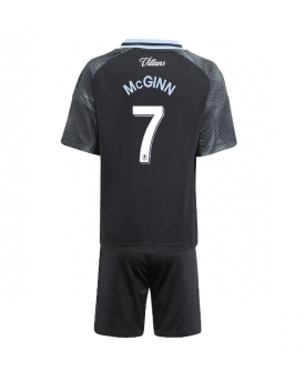 Billige Fotballdrakt Aston Villa John McGinn #7 Replika Bortedraktsett Barn 2025-26 Kortermet (med bukser)